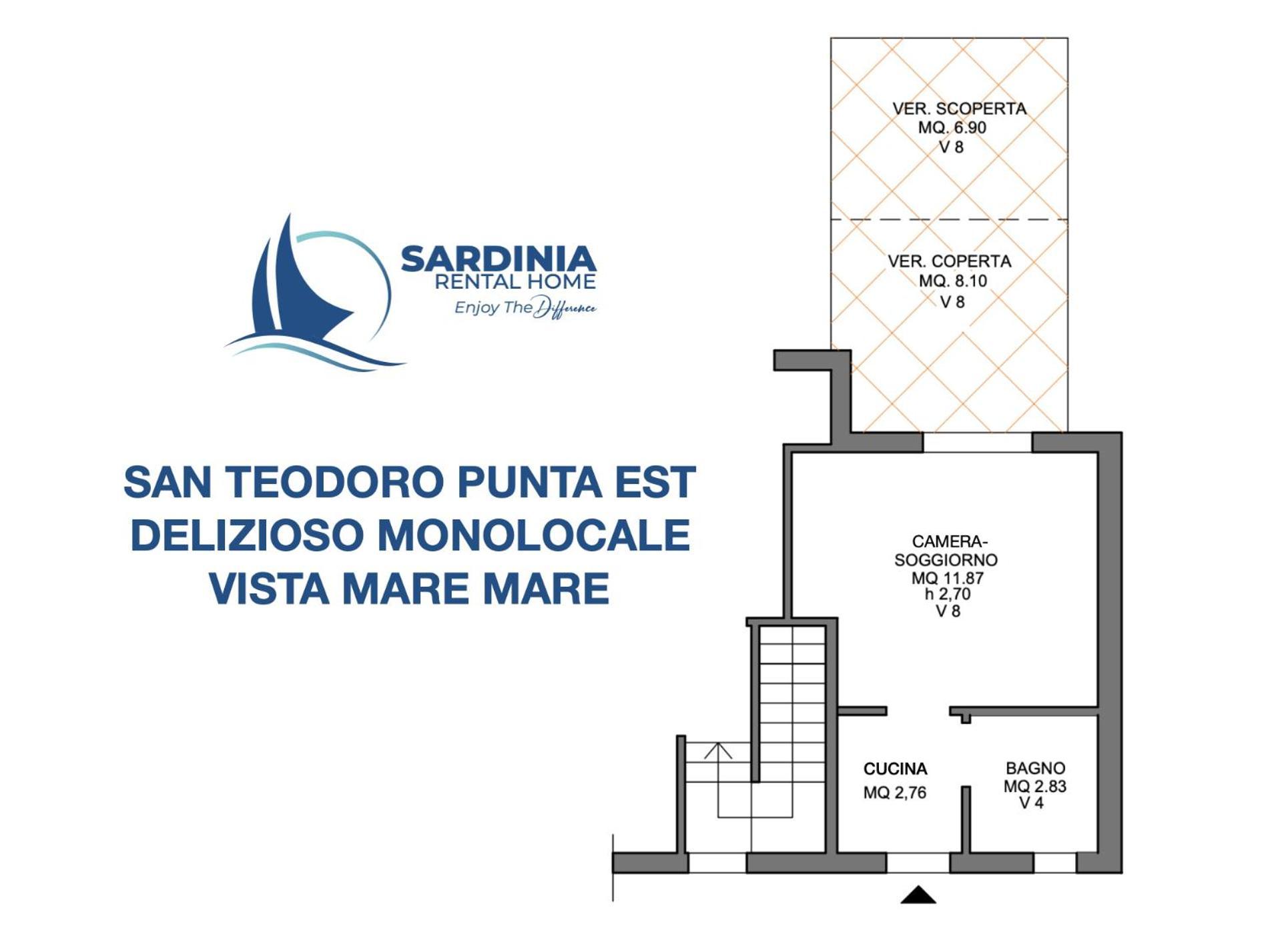 Apartamento San Teodoro Punta Est Delizioso Monolocale Vista Mare Exterior foto
